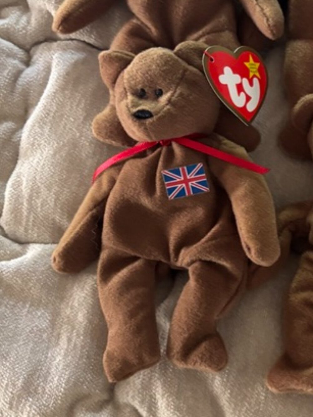 Ty Teenie Beanie Babies Britannia Bear McDonald’s International Original